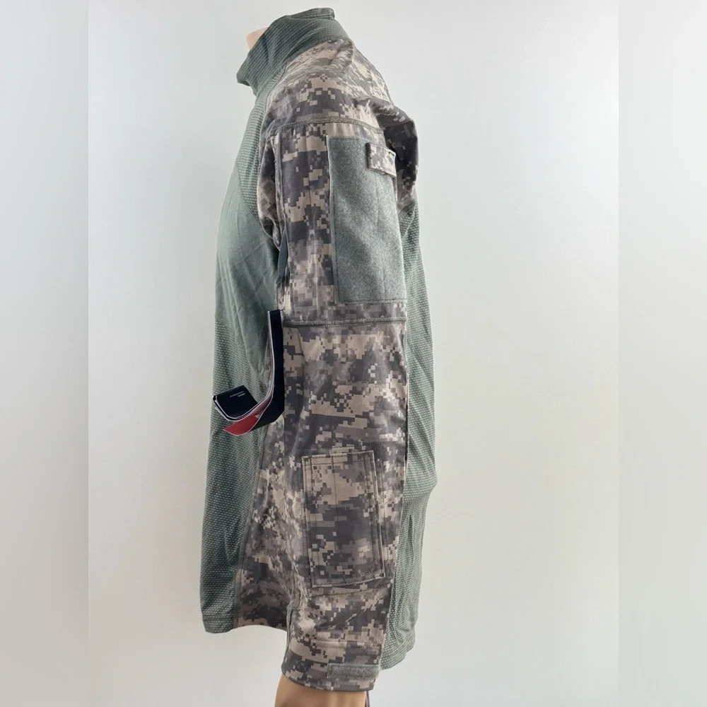 Massif US Army Combat Shirt Men Large, Digital Camo, Flame Resistant, Stretch - Picture 5 of 16